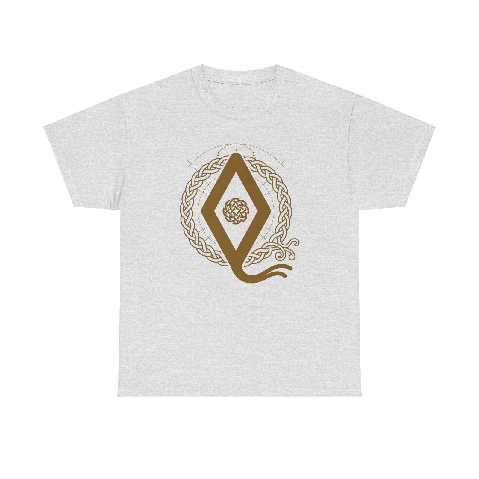 Ingwaz Rune Seed & Potential T-Shirt - Heavy Cotton Classic Fit Tee - Unisex White