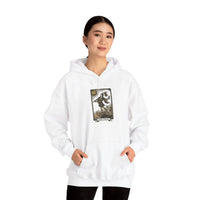 The Fool Tarot Card Hoodie - Heavy Blend Cotton Blend Pullover - Unisex White