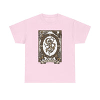 The World Tarot Card Graphic T-Shirt - Heavy Cotton Classic Fit Tee - Unisex White