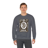 The World Tarot Card Sweatshirt - Heavy Blend Fleece Crewneck - Unisex White