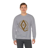 Ingwaz Rune Seed Potential Sweatshirt - Classic Fit Cotton-Poly Crewneck - Unisex White