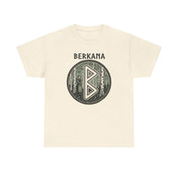 Berkana Rune Earth Mother Graphic T-Shirt - Heavy Cotton Classic Fit Tee - Unisex White