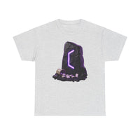 Perthro Rune Mystery Graphic T-Shirt - Heavy Cotton Classic Fit Crewneck Tee - Unisex White
