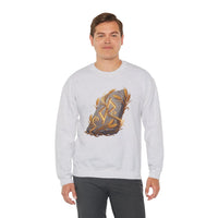 Jera Rune Harvest Graphic Sweatshirt - Heavy Blend Cotton Polyester Crewneck - Unisex White
