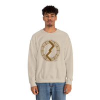 Jera Harvest Rune Sweatshirt - Heavy Cotton Blend Crewneck - Unisex White