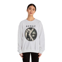 Kenaz Rune Blacksmith Forge Sweatshirt - Soft Cotton Blend Crewneck Fleece - Unisex White