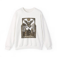 The Lovers Tarot Card Sweatshirt - Heavy Blend Fleece Crewneck - Unisex White