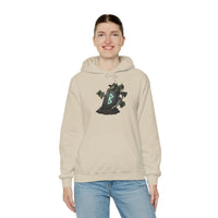 Berkana Birch Rune Graphic Hoodie - Soft Cotton-Poly Blend Pullover - Unisex White