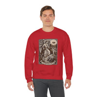 Temperance Tarot Card Angel Sweatshirt - Heavy Blend Fleece Crewneck - Unisex White