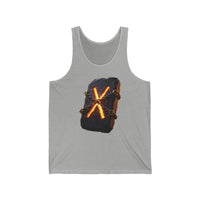 Gebo (ᚷ) Rune Tank Top - Lightweight Combed Cotton Retail Fit - Unisex White