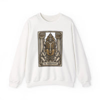 Hierophant Tarot Card Sweatshirt - Heavy Blend Crewneck Fleece - Unisex Ash