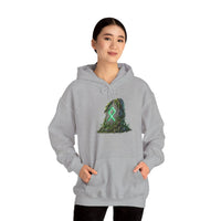 Othala Rune Stone Graphic Hoodie - Heavy Blend Fleece Pullover - Unisex White