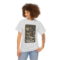 The Hermit Tarot T-Shirt - Medium Weight Cotton Classic Tee - Unisex White