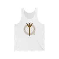 Elhaz Rune Protection Tank Top - Lightweight Ring-Spun Retail Fit - Unisex White