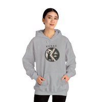 Kenaz Rune Forge Blacksmith Hoodie - Heavy Blend Fleece Pullover - Unisex Off White