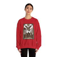 The Lovers Tarot Card Sweatshirt - Heavy Blend Fleece Crewneck - Unisex White