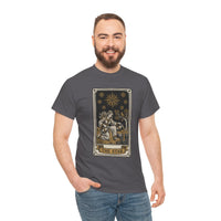 Tarot The Star Card Graphic T-Shirt - Heavy Cotton Classic Fit Tee - Unisex Off White