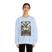The Lovers Tarot Card Sweatshirt - Heavy Blend Fleece Crewneck - Unisex White