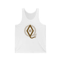 Ingwaz Rune Seed of Potential Tank Top - Soft Ringspun Cotton Jersey - Unisex White