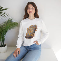 Jera Rune Harvest Graphic Sweatshirt - Heavy Blend Cotton Polyester Crewneck - Unisex White