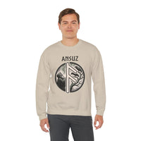 Ansuz Rune Divine Speech Sweatshirt - Heavy Blend Fleece Crewneck - Unisex Off White