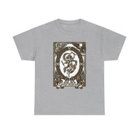 The World Tarot Card Graphic T-Shirt - Heavy Cotton Classic Fit Tee - Unisex White