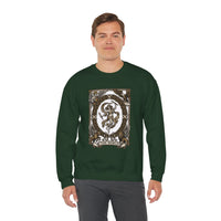 The World Tarot Card Sweatshirt - Heavy Blend Fleece Crewneck - Unisex White