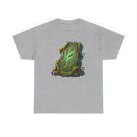 Fehu Rune Wealth Symbol T-Shirt - Heavy Cotton Classic Fit Tee - Unisex White