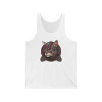 Viking Berserker Cat Warpaint Tank Top - Soft Jersey Light Retail Fit - Unisex Athletic Heather