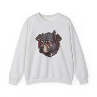 Warpaint Viking Berserker Dog Sweatshirt - Durable Cotton Blend Fleece Crew - Unisex White