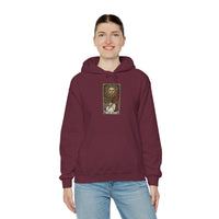 The Sun Tarot Card Hoodie - Heavy Blend Cotton-Poly Fleece Pullover - Unisex White