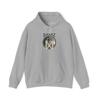 Dagaz Rune Threshold Graphic Hoodie - Soft Cotton Blend Pullover - Unisex White