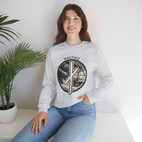 Nauthiz Rune Need-Fire Sweatshirt - Heavy Blend Fleece Crewneck - Unisex White