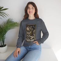 The Hermit Tarot Card Sweatshirt - Heavy Blend Crewneck Fleece - Unisex Off White
