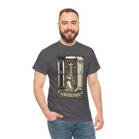 The High Priestess Tarot Card T-Shirt - Heavy Cotton Classic Fit Tee - Unisex White