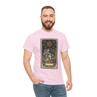 Tarot The Star Card Graphic T-Shirt - Heavy Cotton Classic Fit Tee - Unisex Off White