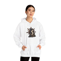 Sowulo Rune Sun Ray Hoodie - Heavy Blend Fleece Pullover - Unisex White