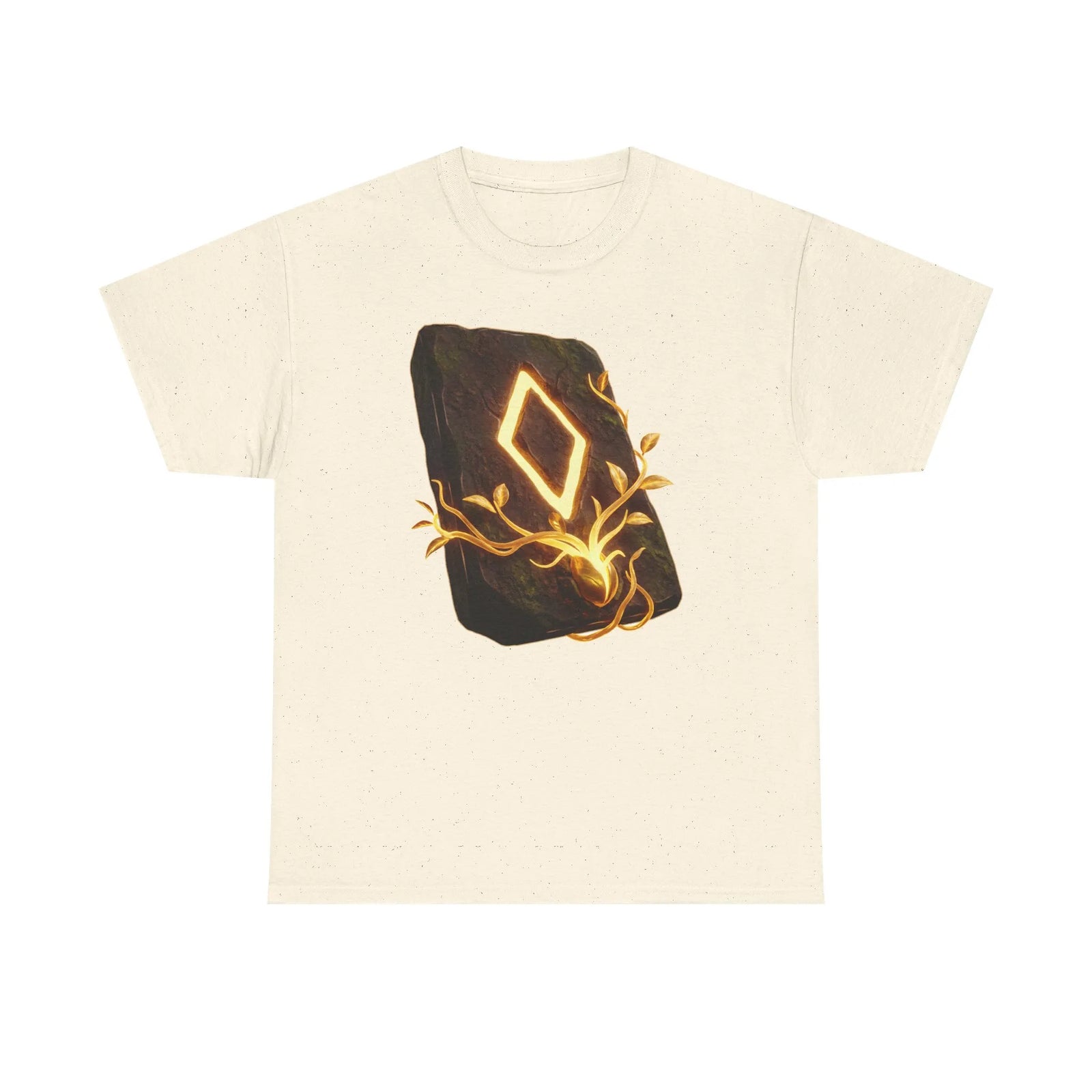 Ingwaz Rune Sacred Seed T-Shirt - Heavy Cotton Classic Fit Tee - Unisex White