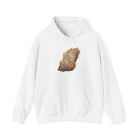 Jera Rune Harvest Wheel Hoodie - Soft Cotton Blend Pullover Hoodie - Unisex White