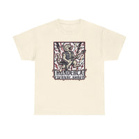 Guitar Solo Rocker Cat T-Shirt - Heavy Cotton Classic Fit Tee - Unisex White