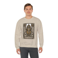 Hierophant Tarot Card Sweatshirt - Heavy Blend Crewneck Fleece - Unisex Ash