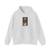 The Sun Tarot Card Hoodie - Heavy Blend Cotton-Poly Fleece Pullover - Unisex White