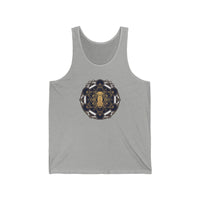 Metatron's Hound Sacred Geometry Tank Top - Lightweight Combed Cotton Retail Fit - Unisex White