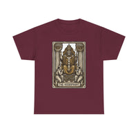Hierophant Tarot Card Graphic T-Shirt - Heavy Cotton Classic Fit Tee - Unisex White