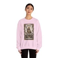 The Magician Tarot Card Sweatshirt - Heavy Blend Fleece Crewneck Pullover - Unisex Warm White