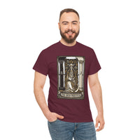 The High Priestess Tarot Card T-Shirt - Heavy Cotton Classic Fit Tee - Unisex White
