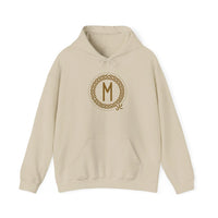 Ehwaz Divine Twins Rune Hoodie - Heavyweight Fleece Pullover - Unisex White