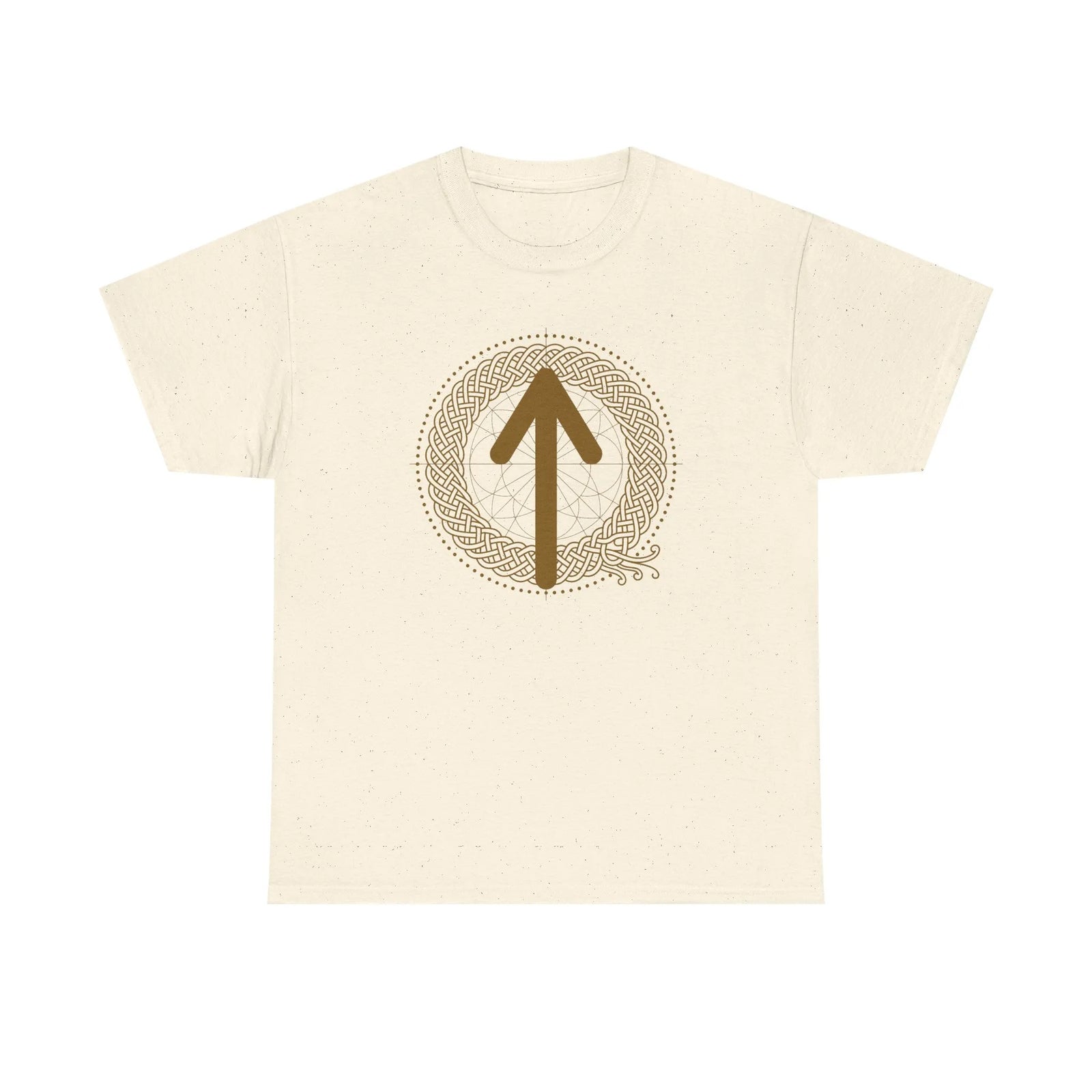 Norse Tiwaz Rune Justice T-Shirt - Heavyweight Cotton Classic Fit - Unisex White