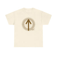 Norse Tiwaz Rune Justice T-Shirt - Heavyweight Cotton Classic Fit - Unisex White