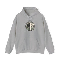 Ehwaz Divine Twins Horse Rider Hoodie - Medium-Heavy Cotton Blend Hoodie - Unisex White